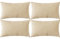 Ci & Ci 4er Set Boho Deko Kissenbezug 30x50 cm, Beige Kissen Sofakissen Dekokissen Zierkissen, Flauschig Kissenbezüge Kissenhülle für Sofa Couch
