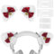 Geekria NOVA Headphone Headband Spacer and Cat Ears Attachment Set Compatible with Razer, JBL, Plantronics, Sennheiser, Logitech, Hyperx, Corsair Headphones, Easy DIY Installation (White)