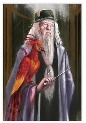 Jdekaec Albus Dumbledore Leinwand-Poster, Schlafzimmer-Dekor, Sportlandschaft, Büro, Raumdekoration, Geschenk, ungerahmt, 30 x 45 cm