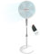 EPISENT 16 Remote Control Pedestal Fan – Quiet Oscillating Stand Fan with Timer, 3 Speeds, Adjustable Height (110–140 cm) – Silent Floor Fan for Bedroom, Home, Office – UK Plug