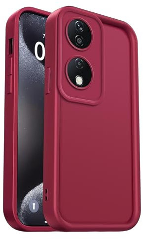 PanXCase Cover per Honor X7b 4G / Honor X7b 5G / Honor 90 Smart - Custodia Silicone Sottile Elegant Disegni Morbida Leggera, Protezione Fotocamera Antiurto Antigraffio Case (Vino Rosso)