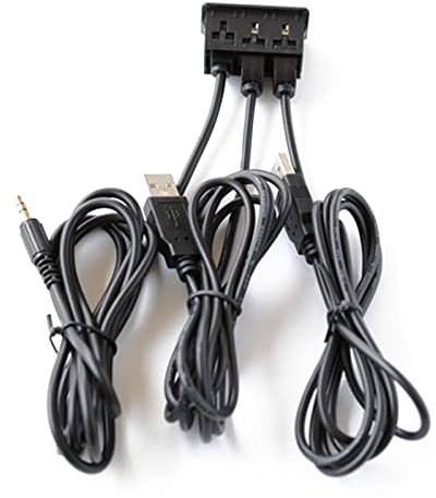 NOPOXA Universeller USB-Port-Panel für Auto, Boot, 3,5 mm, AUX-Verlängerungskabel-Adapter für LKW, Motorrad, wasserdicht