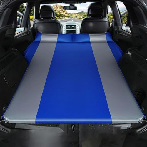 LLL6zzzK Auto Aufblasbares Luftmatratzen für Dacia Duster 2018-2022,Tragbar Luftmatratze Aufblasbares Bett Auto Reise Auto Schlafbett Pad Air Couch Matte,A-Blue