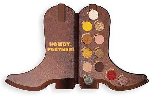 Revolution, Disney's Toy Story x Revolution Woody Boot Palette, 8-Farbige Lidschattenpalette, Vegan & Ohne Tierversuche