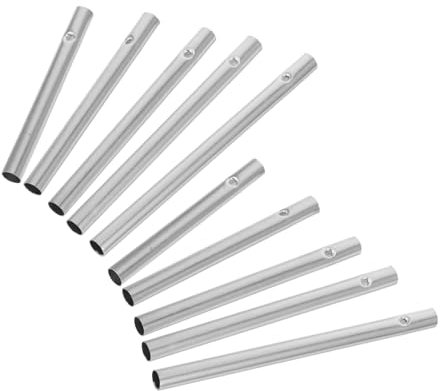 CANIGHT 10stücke Teiliges Aluminium Windspiel Rohre Für DIY Projekte Bastelrohre Für Kreative Kindergarten Aktivitäten Und Außenbereich Dekorationen