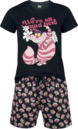 Alice im Wunderland Cheshire Cat - We're All Mad Here Frauen Schlafanzug Multicolor