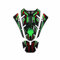 ZWBHNB Adesivi per paraserbatoio Adesivo Serbatoio Carburante Moto per K&awasaki per Ninja ZX25R ZX10R ZX6R ZX4R ZX4RR 650 500 400 125 Adesivi Decalcomania(Verde)