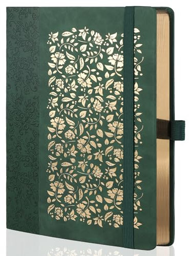 TIEFOSSI B5 Bullet Dot Journals für Frauen und Männer, 160 g/m² dickes Papier, 150 nummerierte Seiten, 5 x 5 mm Punktraster, gepunktete Bullet-Notizbücher für die Organisation von Planern