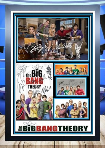 (149) The Big Bang Theory Tv Show Cast Signed Framed Autograph Signature A4 (21 X 297 CM) Art Work Wall Art Display Great Gift Idea (REPRINT) #####