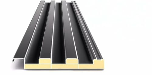 6er-Pack isolierte Aluminium-Dachplatten – graue Wellbleche for Heimwerkerprojekte und Gewächshäuser(90cm)