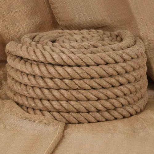 Générique Corde de Jute 10 m de Long 40 mm d'épaisseur,Quincaillerie,Accessoires de quincaillerie,Chaînes, câbles & Cordes,Cordes & câbles de Construction,9.42 KG,153776