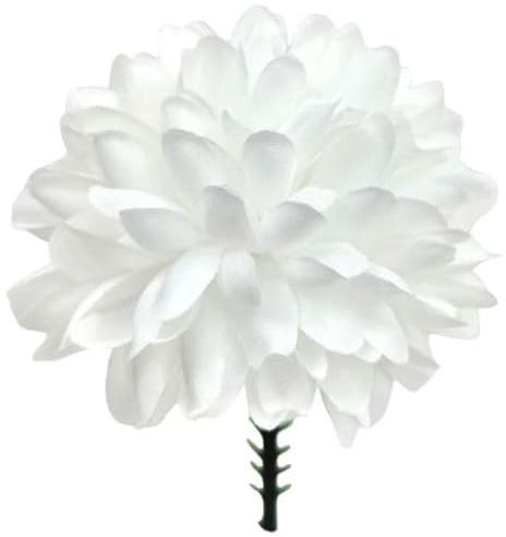 floral supplies 144 Compact Tribute Flowers (7cm) - Realistic Flowers for Fresh-Looking Funeral Tributes & Lettering (White, 7cm (Compact))