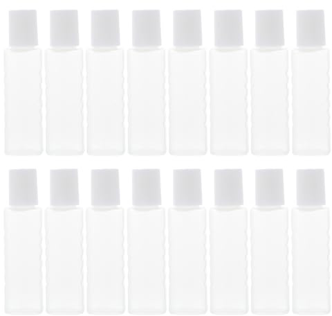 MAGICLULU Lot de 25 Flacons de Solution pour Lentilles de Contact, Bouteilles Transparentes en Plastique Réutilisables, Mini Contenants Étanches pour Liquide D'entretien, Accessoires Voyage