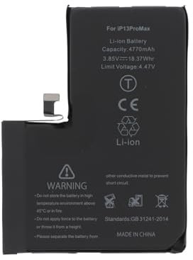 Batterie Haute Capacité Compatible pour iPhone 13/13 Mini/13 Pro/13 Pro Max – Kit de Réparation Batterie – Qualité Premium – Outils Inclus (iPhone 13 Pro Max | 4770mAh)