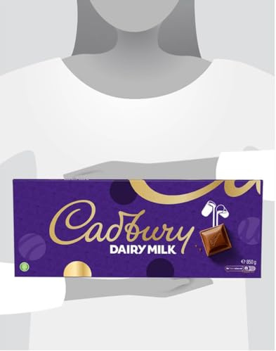 Cadbury Dairy Milk EXTRA LARGE 850g Novelty Gift Bar | Premium Giant Milk Chocolate Bar for Someone Special | Smooth & Creamy Classic Cadbury Chocolate, Share Size Bar for Gifting on all Ocassions