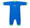 Swimbest Warmsuit - Fleece Lined Warm Baby Swimming Costume with 50+ UV Protection - Blue/Lime-6-12 mths
