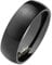 Paula & Fritz® matt poliert 6mm breit Edelstahlring Damen-Ring Verlobungs-Ring Freundschaftsring Herrenring Partnerring Dome schwarz 69 (22)