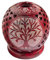 Teelicht Kugel Baum des Lebens Speckstein rot 8cm