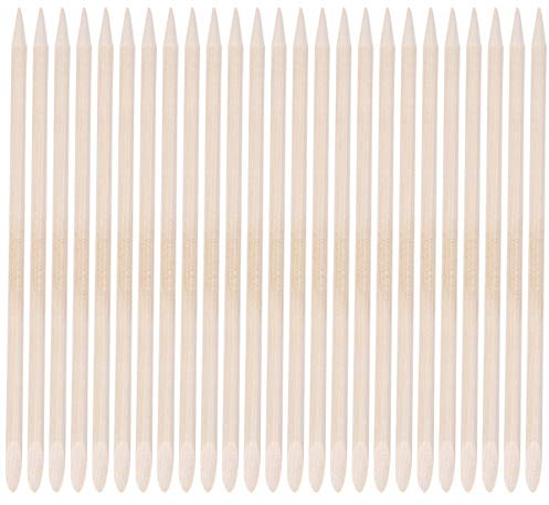 Lurrose 50 Piezas de Palos de Madera Naranja, de Cutícula de Uña, Levantadores de Cutícula para Usar en Diferentes Tareas de Manicura