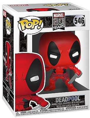 Funko Pop! Bobble Marvel: 80th-First Appearance: Deadpool - Marvel 80th - Vinyl-Sammelfigur - Geschenkidee - Offizielle Handelswaren - Spielzeug Für Kinder und Erwachsene - Comic Books Fans