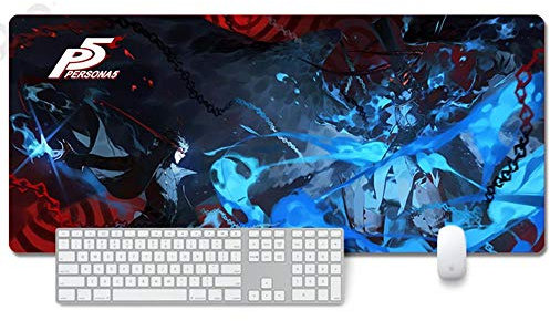 ITBT Persona 5 XXL Anime Alfombrilla para ratón 900 x 400 mm - Speed Gaming Mousepad - Mouse Pad para Ordenador - 3mm Goma Antideslizante, para Gamers Ordenador, PC y Laptop, D