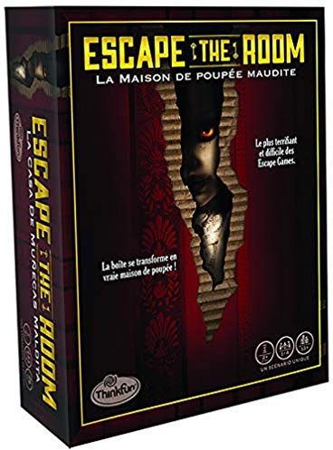 Thinkfun - Escape The Room - Das verfluchte Puppenhaus - Escape Spiel - 3D Spielbrett - Kooperativ - für 1 bis 4 Spieler ab 13 Jahren - Ravensburger - 76372 - Französische Version