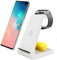 Wireless Charger for Samsung,3 in 1 Charging Station Dock for Galaxy Watch 4/3/2/Active 2/1/Gear S3, S23/S22 Ultra/S21/S20/S10/Note 20/Z Flip 4/Z Fold 4/3/Google Pixel 7 6 5 4,Galaxy Buds