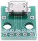 Bit-Buchsen-Set 10 Stück Micro-USB-Buchse auf DIP-Adapterplatine 5 Pin 2,54 mm Raster mit Hochglanz