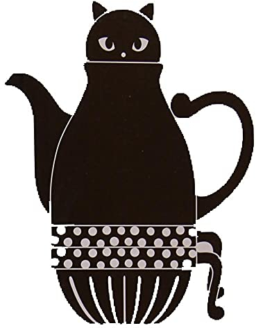 Tetera Juego De Té Teapot Tetera De Té Tea Kettle Juego De Tetera De Gato Negro Creativo Tetera De Cerámica Conjunto Hogar Personalizado Tetera Con Filtro Tea Conjunto Taza Taza
