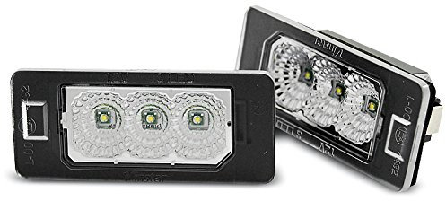 License LED Lights compatible with Bmw 1 Series E82 2 Doors Coupe 2007 2008 2009 2010 2011 GV-2069 Number Plate Lights License Plate Light Rear Lamps Clear