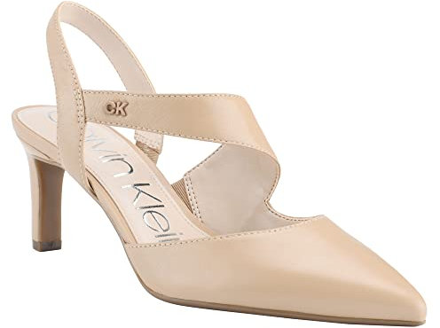 Calvin Klein Women's Larin Pump, Natural Leather, 7 UK