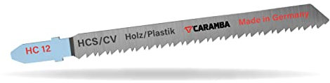Stichsägeblatt Stichsäge HC 12 HCS/CV 100x7,8x1,45 mm für Holz Kunststoff Made in Germany - Ersatzsägeblatt für Stichsäge kompatibel mit Bosch Makita AEG Milwaukee Kress Hitachi Festool DeWalt Flex