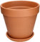 KOTARBAU® Vaso da fiori in terracotta, diametro 27 cm, per interni e giardini