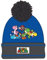 Super Mario Mütze Wintermütze mit Bommel (Blau, 54)