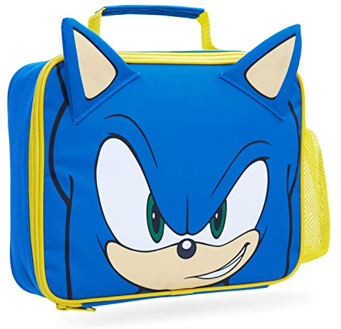 SONIC THE HEDGEHOG Lunchbox Kinder - Isolierte Lunchbag Kids (Blau/Gelb)