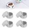 TUKNN Pots en Aluminium,Petit Pot Argenté,Boite Metal Ronde,Petite Boite Hermetique Metal,Contenant Cosmetique Vide,Pot Bougie Vide,Petite Boite pour Maquillage Bougie Stockage de Voyage,30g,4 Pièces