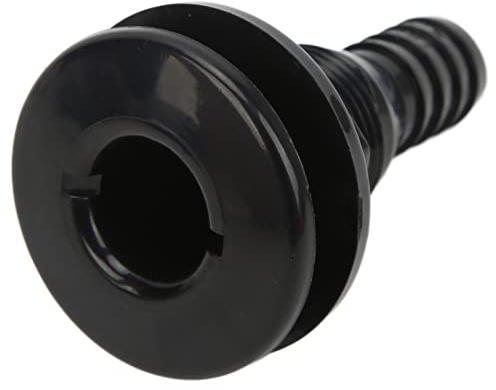 boot ablass Bootsanschluss durch den Rumpfanschluss 0,75 Zoll ABS-Kunststoff-Schlauchkupplung Ablaufauslass Scupper durch den Rumpf (Schwarz)