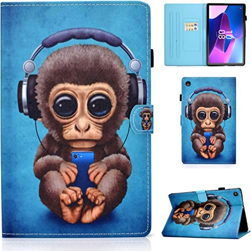 CXTCASE Hülle für Lenovo Tab M10 (3rd Gen) 10,1 Zoll 2022 TB328, Schutzhülle Cover Case mit Standfunktion für Lenovo Tab M10 Gen 3, AFFE
