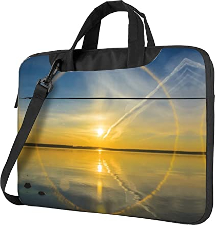 Laptop-Tasche mit Sonnenaufgang Horizon bedruckt, 33 cm (15,6 Zoll), Schutzhülle, Computer-Tragetasche, Aktentasche