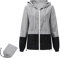 Durio Leicht Regenjacke Damen Wasserdicht Atmungsaktiv Faltbar Windbreaker Mit Kapuze Softshelljacke Fahrradjacke Regencape Grau A L