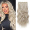 REECHO Clip in Extensions, 4PC Blond Hair Extensions Clip in Haarverlängerungen 60 cm Dicke Lange Strandwellen Haarteile Unsichtbare Spitze Natürliche weiche Haarteile - Mittelblond