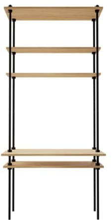 Master Regale DEKO Regalsystem: Schreibtisch mit Regal 185x85x52,5cm