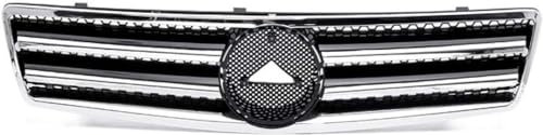 MARUE Rejilla de Parachoques Delantero para Mercedes Benz SL-Class W129 R129 SL280 300 320 500 600 1990-2002, Rejilla Delantera Parachoques de Estilo Accesorios de carrocería,Black