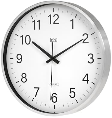 Teesa Uhr Analog Wand Universal 30 cm TSA0036 Silber