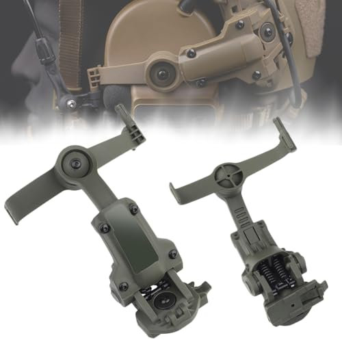 Tactical Helmet ARC Rail Adapter for Comtac 3/2, Rear Mounted Airsoft Headset Mount Rotation Headphones Holder