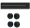 YiiLi - Enchufe de pista, carril de alimentación extraíble, enchufe deslizante, adaptador deslizante de cocina para el hogar, montaje en superficie no requiere ranura, Negro-60cm
