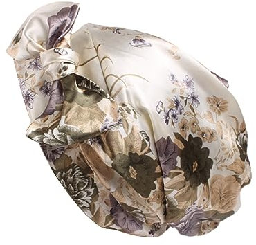 PACKOVE 1stk Geschenke Für Freundin Schlafende Haarhaube Wraps Für Frauen Haarhaube Aus Satin Haarhaube Aus Seide Seidige Mütze Nachthaarhaube Damen Drucken Kopfbedeckung