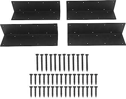 Raised Garden Bed Corner Brackets, Steel Raised Garden Bed Corner Brackets Metal Corner Brackets for 20-24 Inch Beds for Wooden Furniture Timber