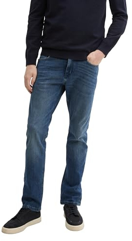 Tom Tailor Marvin Straight Jeans, Black Denim, 34/30
