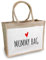 COZYINT Tasche aus Jute Stoff | Geschenk für Mutter, werdende Mama oder schwangere. Einkaufstasche groß Bast | Jute Shopper Bag | Geschenke für Mütter oder Schwangerschaft (Mummy Bag)